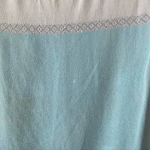 Escada Sleeveless Multicolor Top Size 34 Green Blue White Knit Elegant Summer - Picture 7 of 7